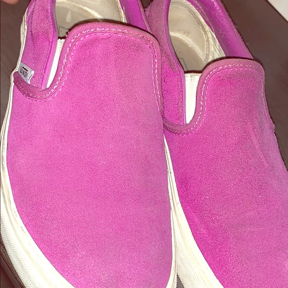 purple slip ons